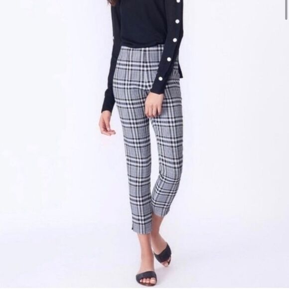 Veronica Beard‎ Honolulu Plaid Skinny Pant Size 8 - Picture 1 of 11